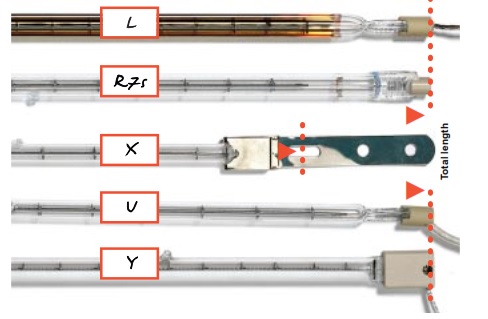 End Connections Halogen Lamps